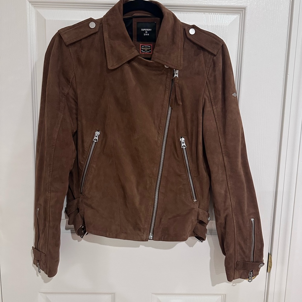 Superdry Brown Suede Jacket